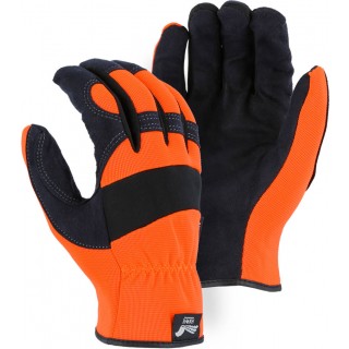 2136HO Majestic® Armor Skin™ Mechanics Glove with High Visibility Orange Knit Back